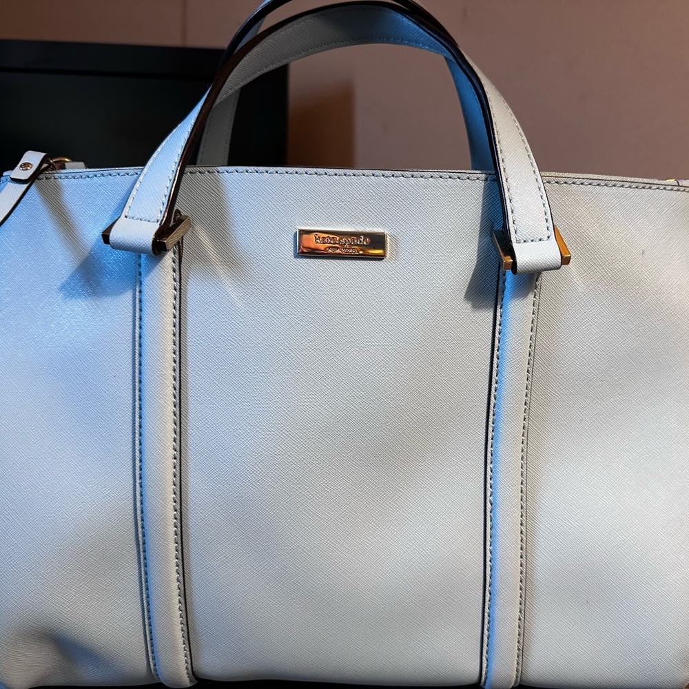 Kate Spade Newbury Lane Satchel with Textured Leather and Gold Hardware
